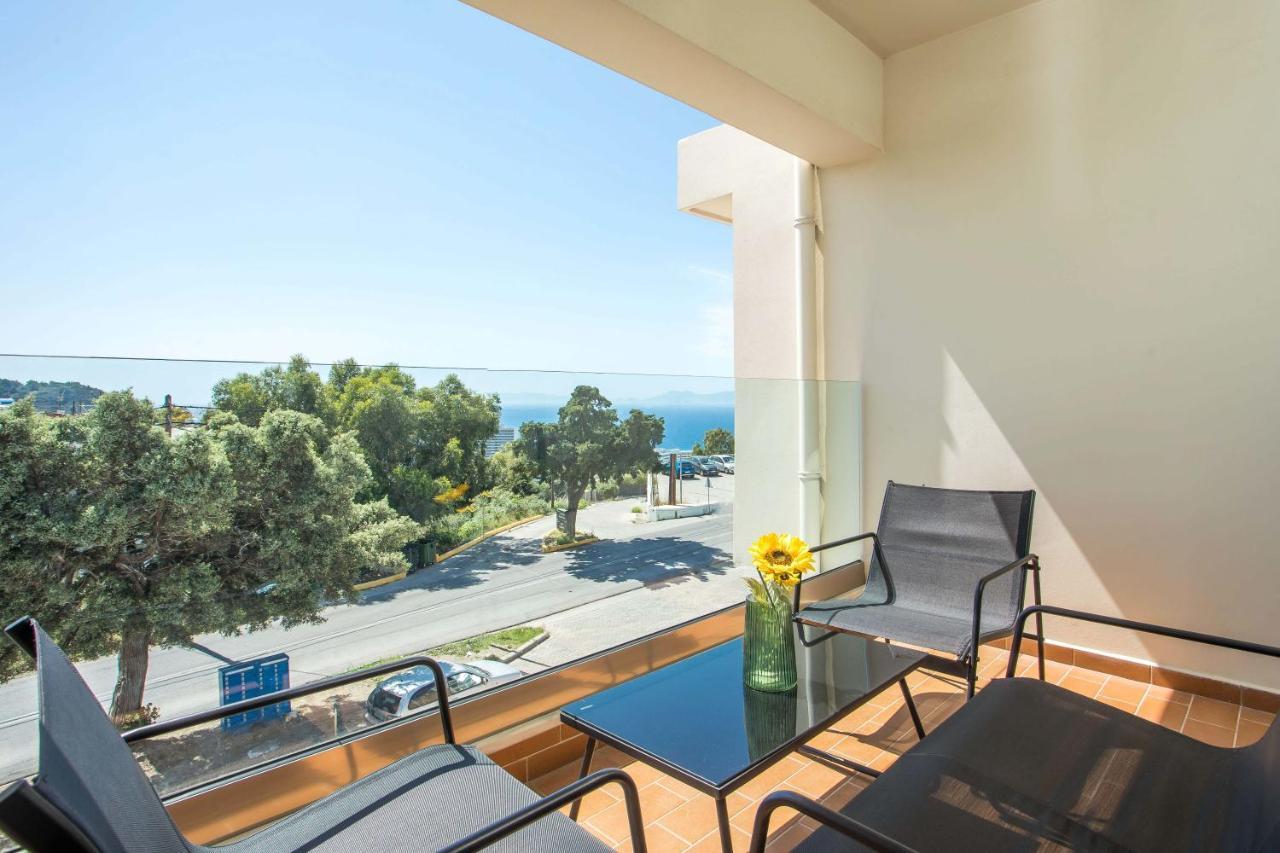 Eden Sunflower - Luxurious Apartment With Sea View Rhodes City Extérieur photo